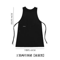 防污家用圍裙加長廚房口水肩畫畫咖啡店制服