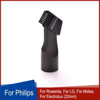 2 In 1 Suction Nozzle Brush Head Inner Diam 32mm for Philips, Electrolux, Rowenta, LG Vacuum Cleaner Parts Crevice Cleaning Tool