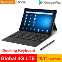 Global Version 2 In 1 Tablet With Docking Keyboard 10.1 Inch Cheap Android 4G Tablet 8GB RAM 256GB ROM 1920*1200 MT6771 WIFI