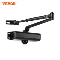 VEVOR Door Closer Commercial or Residential Use Automatic Hydraulic Buffer Cast Aluminum for Door Weights 100/ 150/ 187/ 330 Lbs
