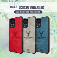 【DEER】三星 Samsung Galaxy M53 5G 北歐復古風 鹿紋手機保護殼 有吊飾孔