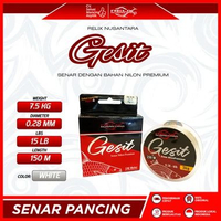 SENAR RELIX NUSANTARA GESIT 150 METER | HYBRID NYLON + FLUOROCARBON 0,28 | 15lb