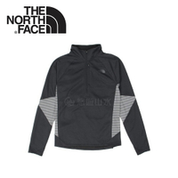 【The North Face 男款  半襟針織上衣《黑》】2V59J2G/長袖T恤/保暖上衣/長袖
