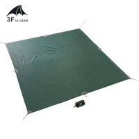 3F UL GEAR 210T Shelter Sun Shade Waterproof Camping Mat Ultralight Portable Beach Tent With 8 Points