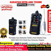 Gas Detector S316 | Alat Deteksi Gas NOX SO2 CO | Multi Gas Detector Digital