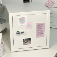 【優美家居】密碼保險箱 保險櫃 收納櫃 密碼箱 房間收納箱(35雙層 優質冷軋鋼 耐磨耐刮 防潮防鏽 預購15天)