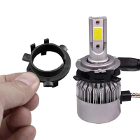ที่ยึดไฟหน้า LED, L02, พร้อมช่องเปิด, ที่ยึดหลอดไฟ LED H7, อะแดปเตอร์ตัวยึด, ตัวยึด, ฐานหลอดไฟ LED, 