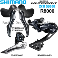 SHIMANO ULTEGRA R8000 2x11 Speed Road Bike Derailleur Groupset ST-R8000 DUAL CONTROL LEVER GS RD-R8000 Original Bicycle Parts