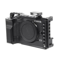 Full Cage for Canon EOS M6 ii Mark2 Camera Vlog Video Shoot Stabilizer Frame Rig 1/4 3/8 Arca-Swiss RRS for Monitor Holder Flash