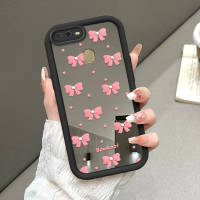 Bowknot Pink Casing HP Cocok Untuk OPPO A12 A5S A7 A12S Case Ponsel Telepon Silicone Cover Aesthetic
