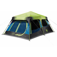 Coleman Camping Tent with Instant Setup, 4/6/8/10 Person Weatherproof Tent with WeatherTec Technology, Double-Thick Fabric, and
