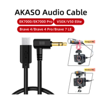 Micro-USB external Microphone audio cable for AKASO EK7000/EK7000Pro/V50X/V50 Elite/Brave 4/Brave7 LE/Brave 4 Pro Action Camera