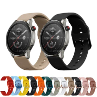22mm Silicone Strap For Amazfit GTR 4 Smart Watch Band Sport Bracelet For Amazfit GTR 3 Pro/2 2E/47mm/Bip 5/Pace/Stratos 3 2S 2