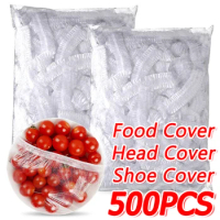 100-500PCS Disposable Food Cover Wrap Plastic Elastic Stretch Food-Grade Fresh-keeping Film Bags Storage Kitchen Bowl Seal Lids