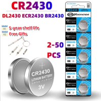 Original CR2430 CR 2430 3V Lithium Battery For Car Remote Control Clock Motherboard Watch DL2430 BL2430 Buttton Coin Cells