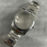 NH35 Case 36mm Stainless Steel Watch Case Strap Set Sapphire Glass Men Watch Parts Accessories for Datejust Seiko NH36 Movement