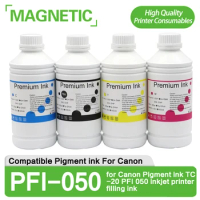 PFI-050 Compatible 1000ML PFI-050 Pigment ink for Canon TC-20 PFI 050 inkjet printer filling ink