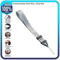 Ringke Universal Hand Strap Stripe Blue Biru Tali Wrist Pergelangan Tangan Handphone Gantungan Pengi