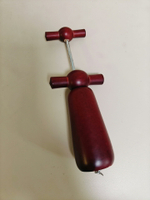 日本回流手工制作木質紅酒開瓶器 品相完好 總長19cm
