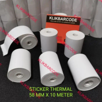 58 x 10M STIKER LABEL PRINTER KASIR THERMAL PANDA-EPSON-IWARE-EPPOS