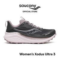 Saucony Sepatu Trail Running Pria dan Wanita Xodus Ultra 3 SS25 40 BLACK/QUAIL