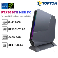 Topton Gaming Mini PC 12th Gen Intel Core i9 12900H i7 12700H Nvidia RTX3050 8G Desktop Computer 3x4K PCIE 4.0 WiFi 6 BT5.2