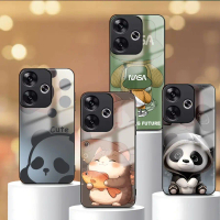 Ốp Lưng cho XIAOMI REDMI TURBO 3/ POCO F6  – Hình dễ thương Panda, mèo cá – Mặt kính cao cấp