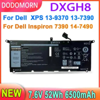 DODOMORN DXGH8 Laptop Battery For Dell XPS 13 9380 9370 7390 For Dell Inspiron 7390 2-in-1 7490 G8VCF H754V 0H754V P82G002 Serie