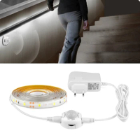 2M 3M 5M PIR Motion Sensor LED Strip Lights IP65 Waterproof 12V Diode Tape Auto On/Off Stairs Wardrobe Closet Kitchen Night Ligh