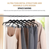 5/10pcs hangersPVC clothes hanger, non-slip hanger, space saver, clothes storage