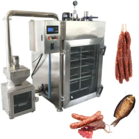 Industrial smoke ham processing machine big auto food catfish turkey bacon chicken sausage fish drying meat smoking machine
