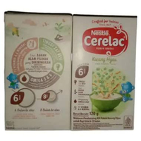 Cerelac Bubur Sereal Susu 120gr Cerelac Bubur Kacang Hijau 120gr (Hijau)