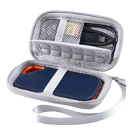 Hard EVA Storage Bags For SanDisk E81 Solid State Drive กล่องพกพาสำหรับ SanDisk Extreme PRO SSD Travel Carrying Case