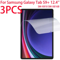 3 Packs PET Soft Film Screen Protector For Samsung Galaxy Tab S9+ S9 Plus 12.4 inch WiFi 5G 2023 Tablet Protective Film SM-X810
