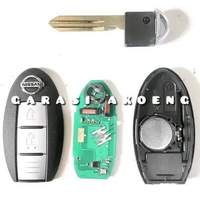 Remote Kunci Nissan Juke Navara Evalia Patrol Xtrail T31 3 Tombol 433Mhz Smartkey Smart Key Less Key
