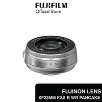 FUJIFILM Lensa 23mm F2.8 R WR Pancake Lens Silver