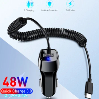 USB C Car Charger 48W QC 3.0 Fast Charging for iPhone14 13 12 Pro Max,Samsung Galaxy S21 S20 Plus Ultra FE 5G,Note 10 20,Xiaomi