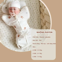 Nhộng Rayon Unbee cao cấp giúp bé ngủ ngon tránh giật mình - Chất liệu Rayon+ spandex