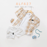 ALFA27 - [ TANPA KAOS ] Setelan Flanel Anak Usia 1-6 Tahun Laki-Laki Perempuan Lengan Panjang