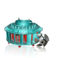 Horizontal hydroelectric water turbine kaplan generator