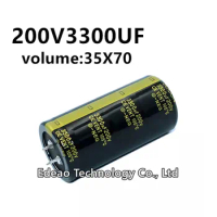 2Pcs/lot 200V 3300UF 200V3300UF 3300UF200V volume: 35X70 mm audio power amplifier inverter aluminum electrolytic capacitor