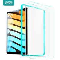ESR 2PCS Glass for iPad Air 5 4 Screen Protector for iPad mini 6 for iPad 9 8 7 Protector for iPad Pro 12.9 11 Tempered Film