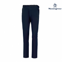 【Munsingwear】企鵝牌 男款藏青色日本製經典休閒棉感撥水長褲 MGTL8801