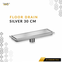 Promo Saringan Got Panjang Invisible Linear Stainless SUS 304 Smart Floor Drain - Silver 30 CM Berku