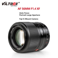 Viltrox 56mm F1.4 Camera Lens Auto Focus APS-C Portrait Large Aperture Telephoto for Fujifilm Fuji X Mount Camera Lens X-T2 X-E3