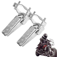 Universal Motorcycle Pedals Folded Footrest Footpeg Motorcycles Scooter Foldable Foot Step Pegs Bike Shock Absorbing Pedal Tools