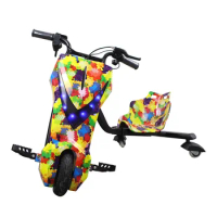 Electric Children's Three-wheeled Drift Car Outdoor Balance Bike Square Scooter 3 Wheel Bicycle for Children and Adults