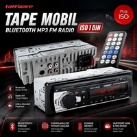 Taffware Tape Mobil Audio Multifungsi Bluetooth MP3 FM Radio ISO 1 DIN - JSD-520 Hitam