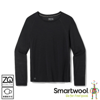 【SmartWool 美國 女 美麗諾羊毛運動型超輕長袖《黑》】SW016599/排汗衣/機能衣/長T