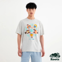 【Roots】Roots 男女共款- PRIDE短袖T恤(白麻灰)